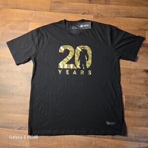 Xbox Black and gold halo t-shirt size 3x